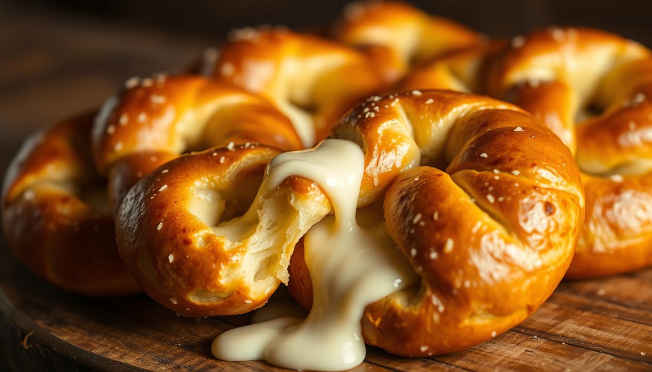Mozzarella Stuffed Soft Pretzels Recipe