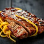 Garlic Butter Steak Lightning Noodles