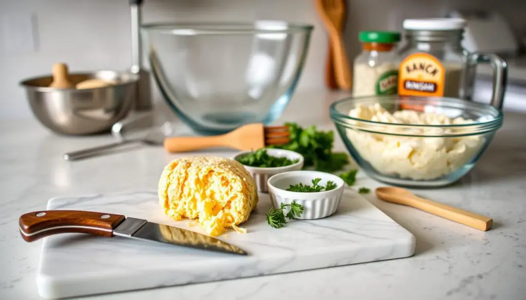 Creamy Cheddar Ranch Cheese Ball - The perfect party appetizer! Includes simple ingredients, easy variations, and storage tips.