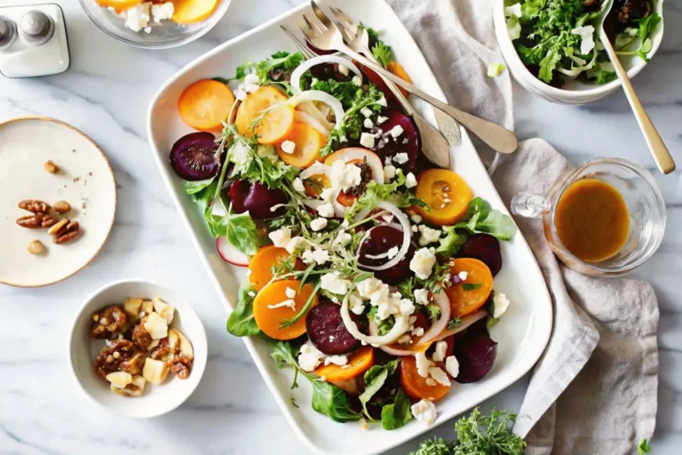 Beet Salad with Goat Cheese and Balsamic