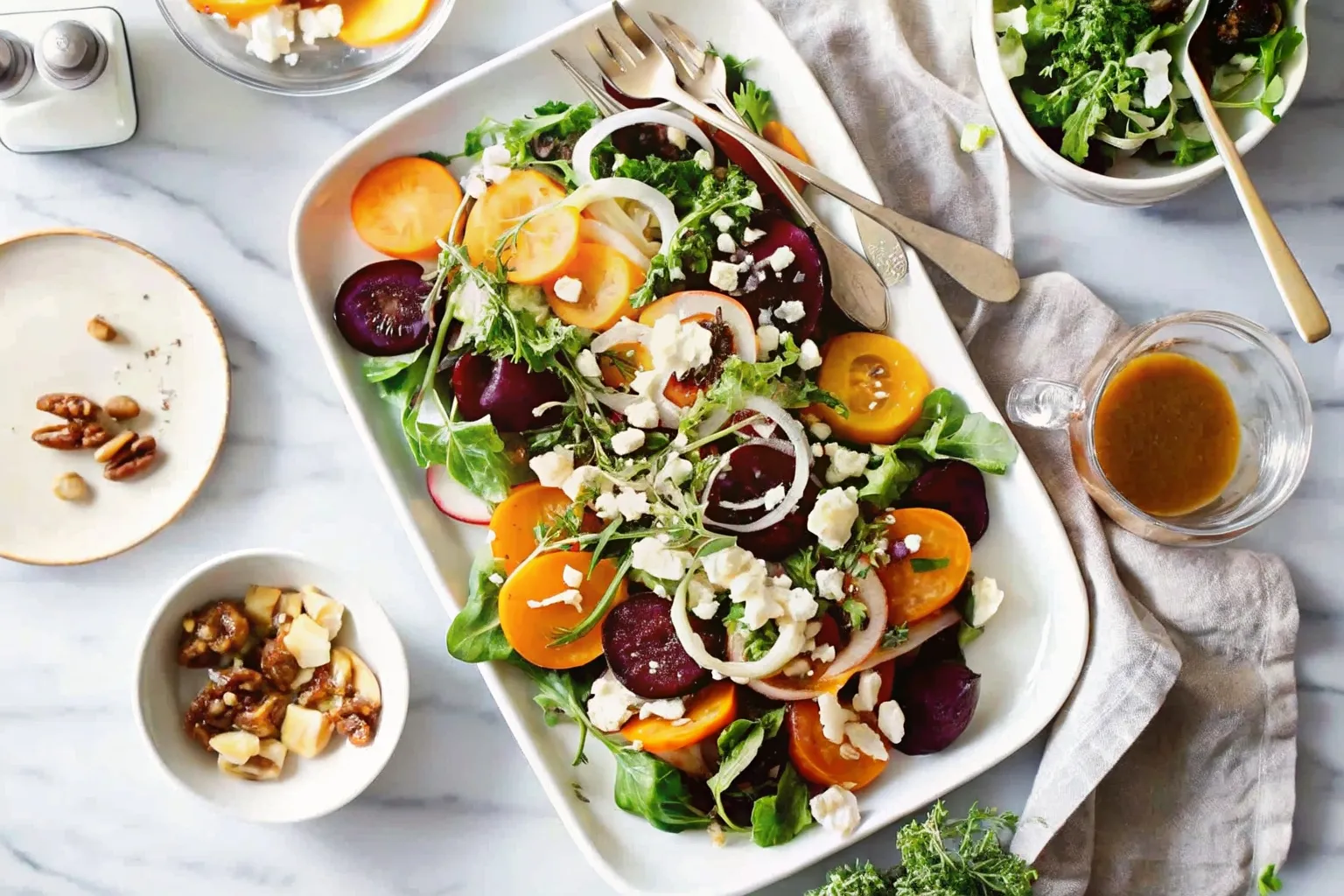 Beet Salad with Goat Cheese and Balsamic