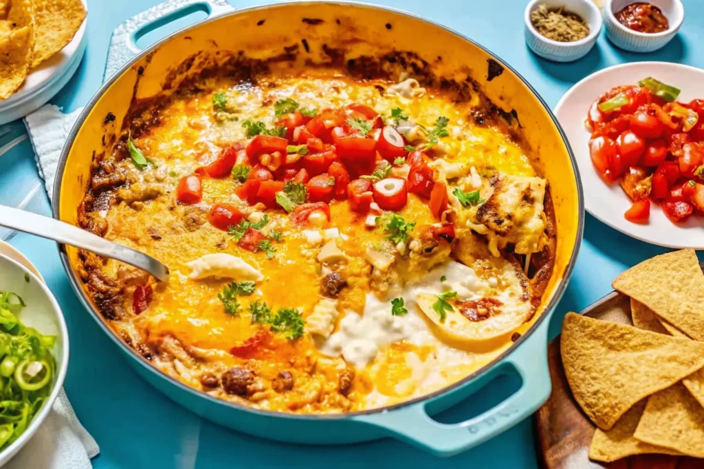 queso fundido with chorizo