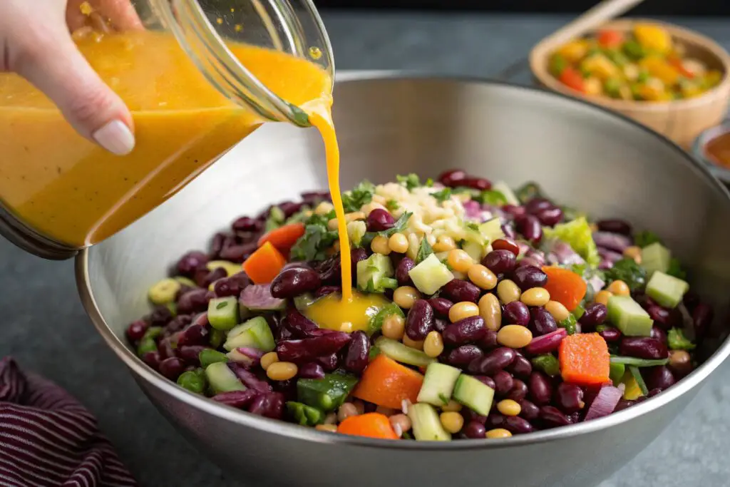 Dense Bean Salad Violet Recipe with Roasted Brussels and Pomegranate
