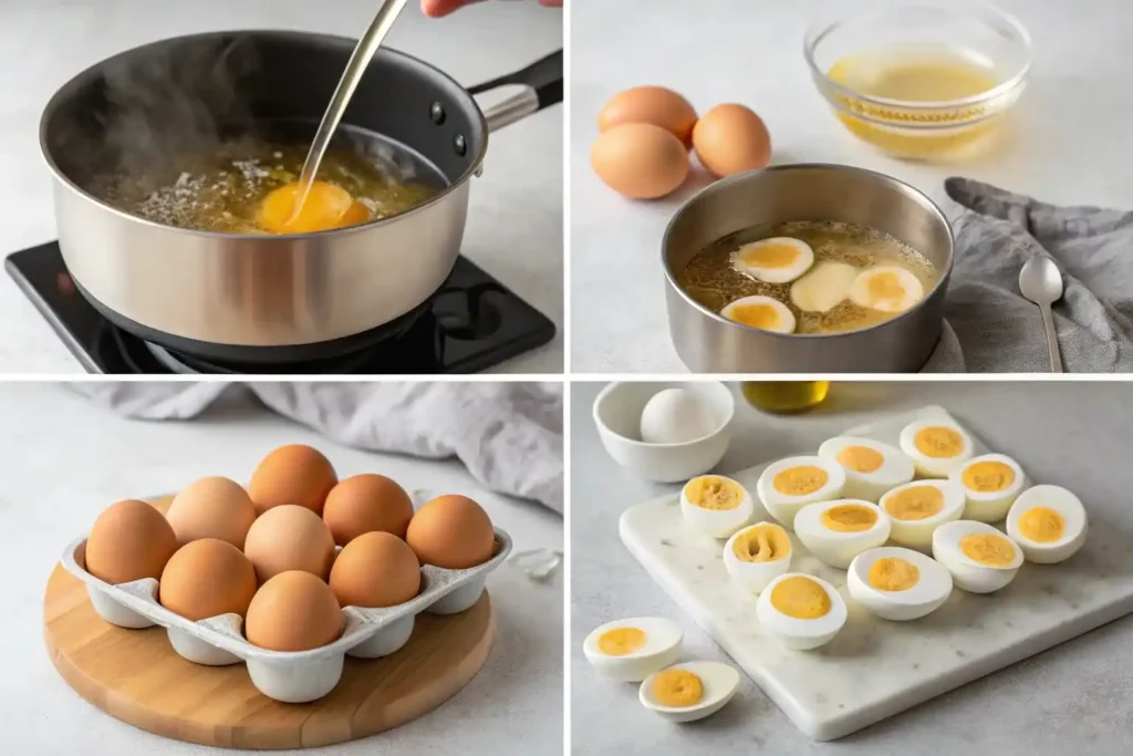 Step-by-step preparation process for egg flights recipe