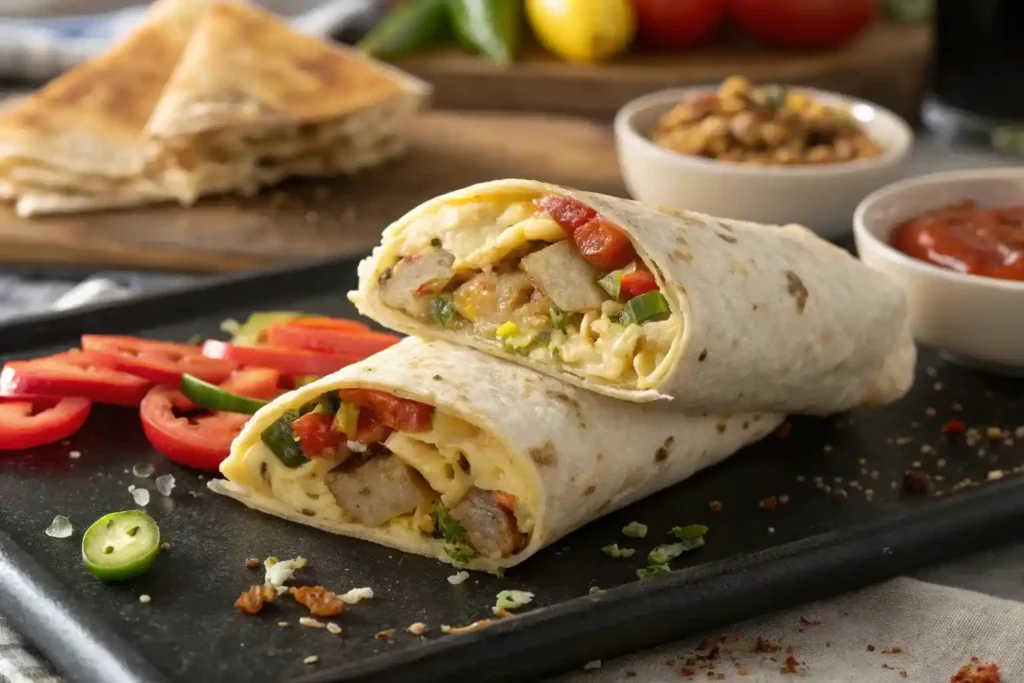 macro friendly Blackstone breakfast burrito