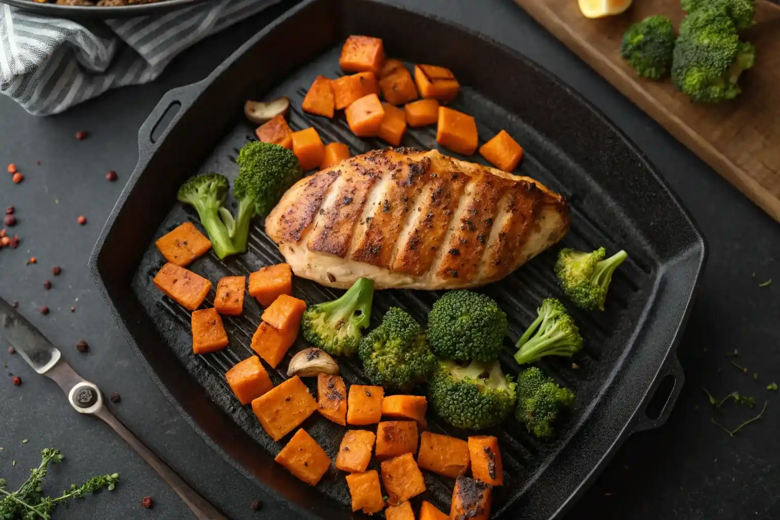 macro friendly Blackstone recipes on hot griddle