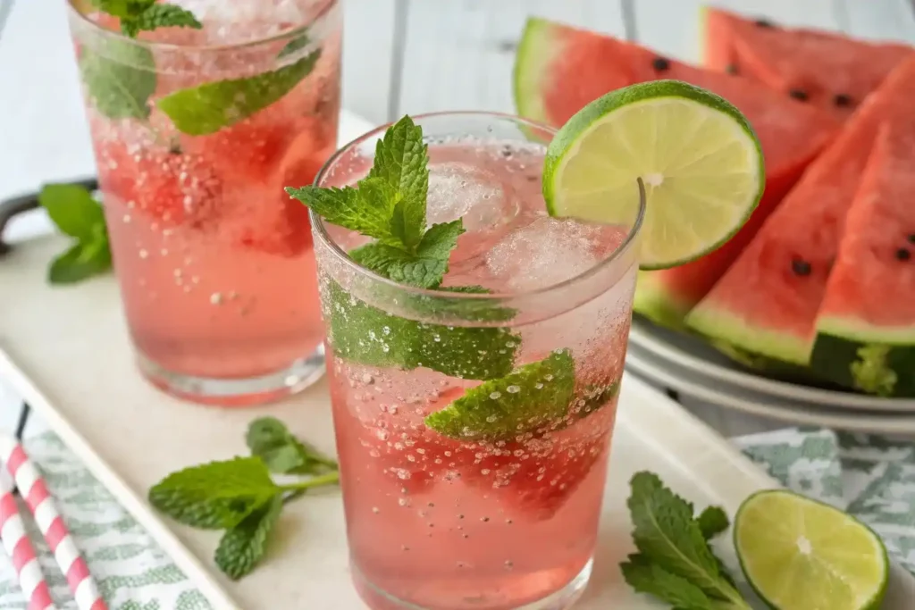 Sparkling Watermelon Limeade — Easy Summer Drink Variation
