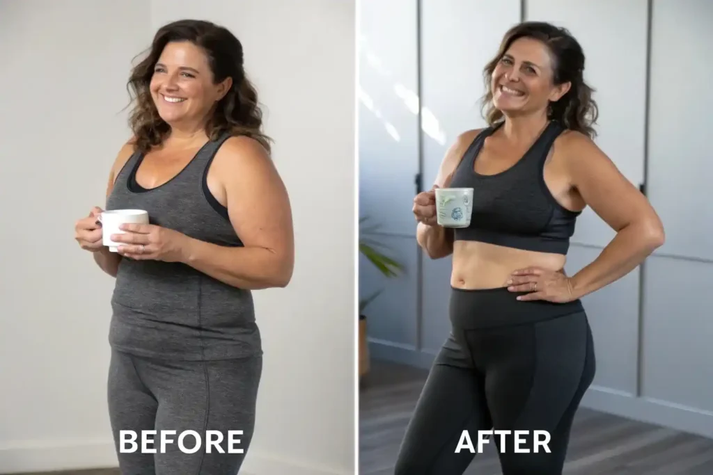 before and after weight loss bariatric tea result
