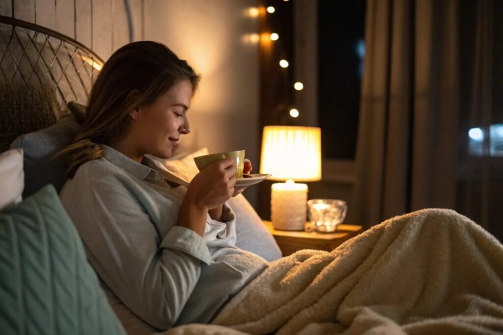 bedtime lemon balm tea for weight loss and relaxation
