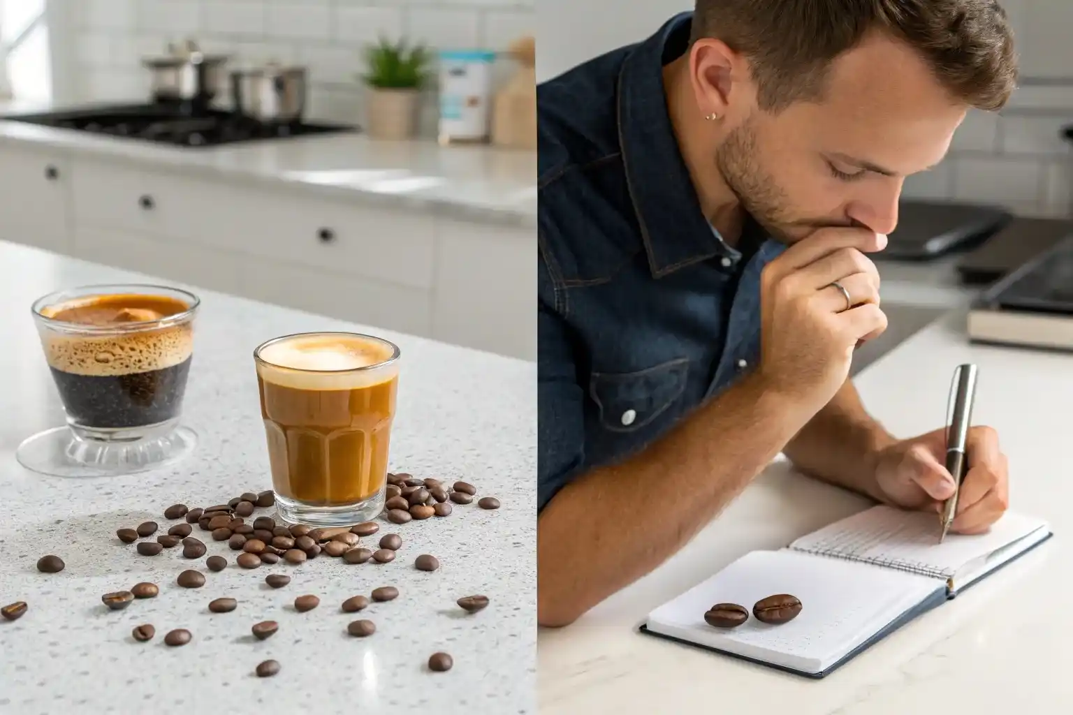 Honest cloud coffee taste test showing perfect drink and genuine tasting reaction
