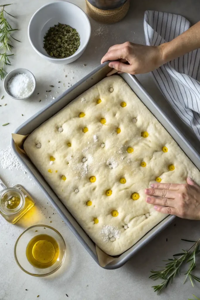 homemade italian focaccia bread