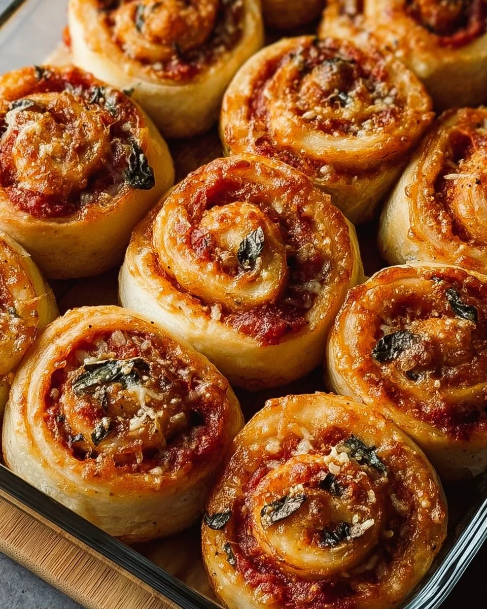 Delicious vegan pizza rolls filled with fresh vegetables and vegan cheese