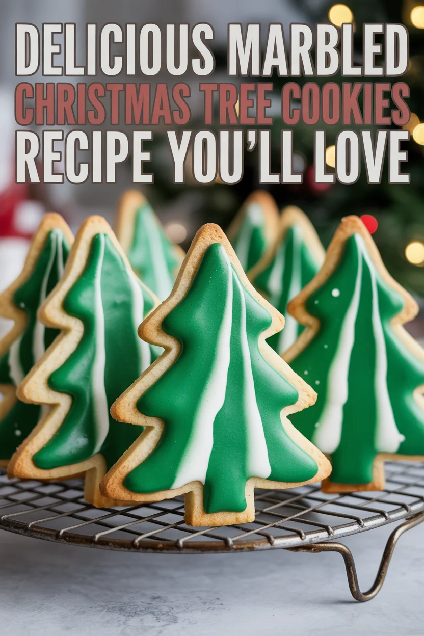Delicious Marbled Christmas Tree Cookies Recipe You'll Love