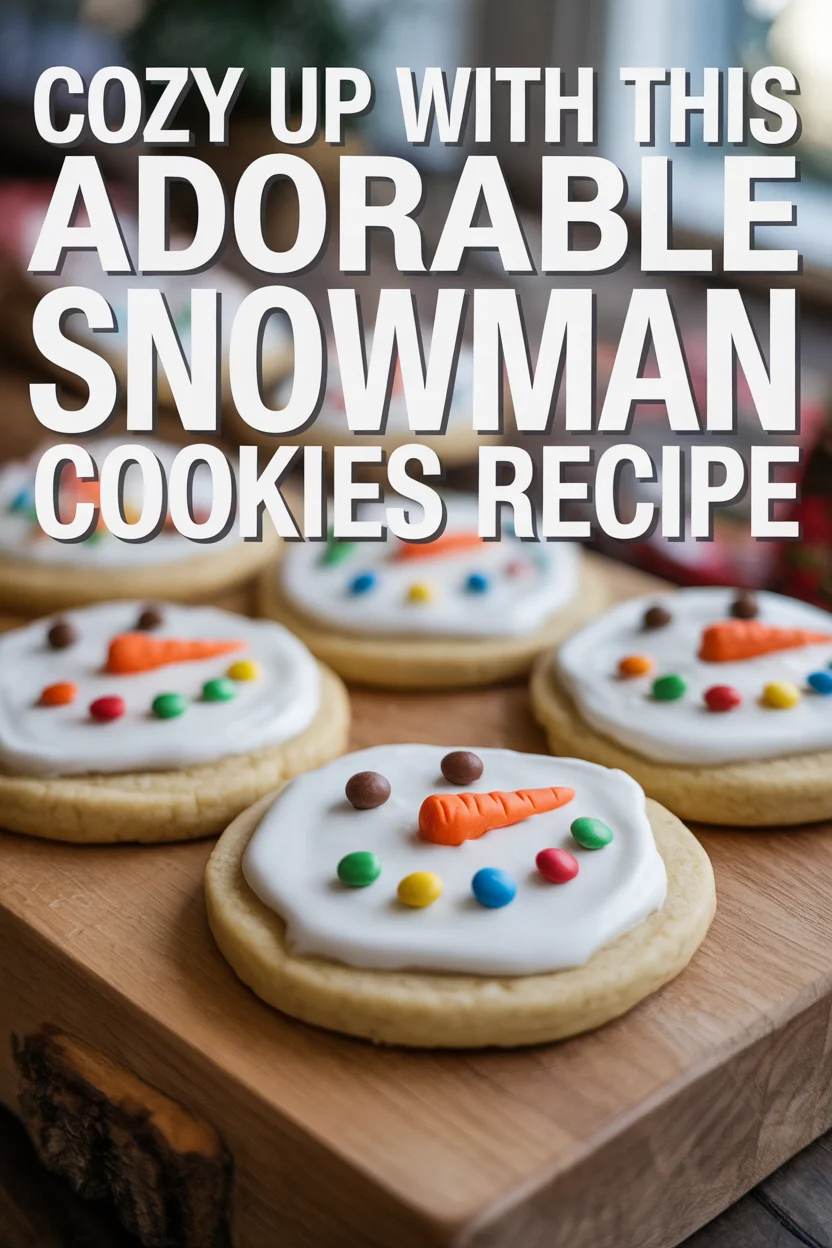 Cozy Up with This Adorable Snowman Cookies Recipe