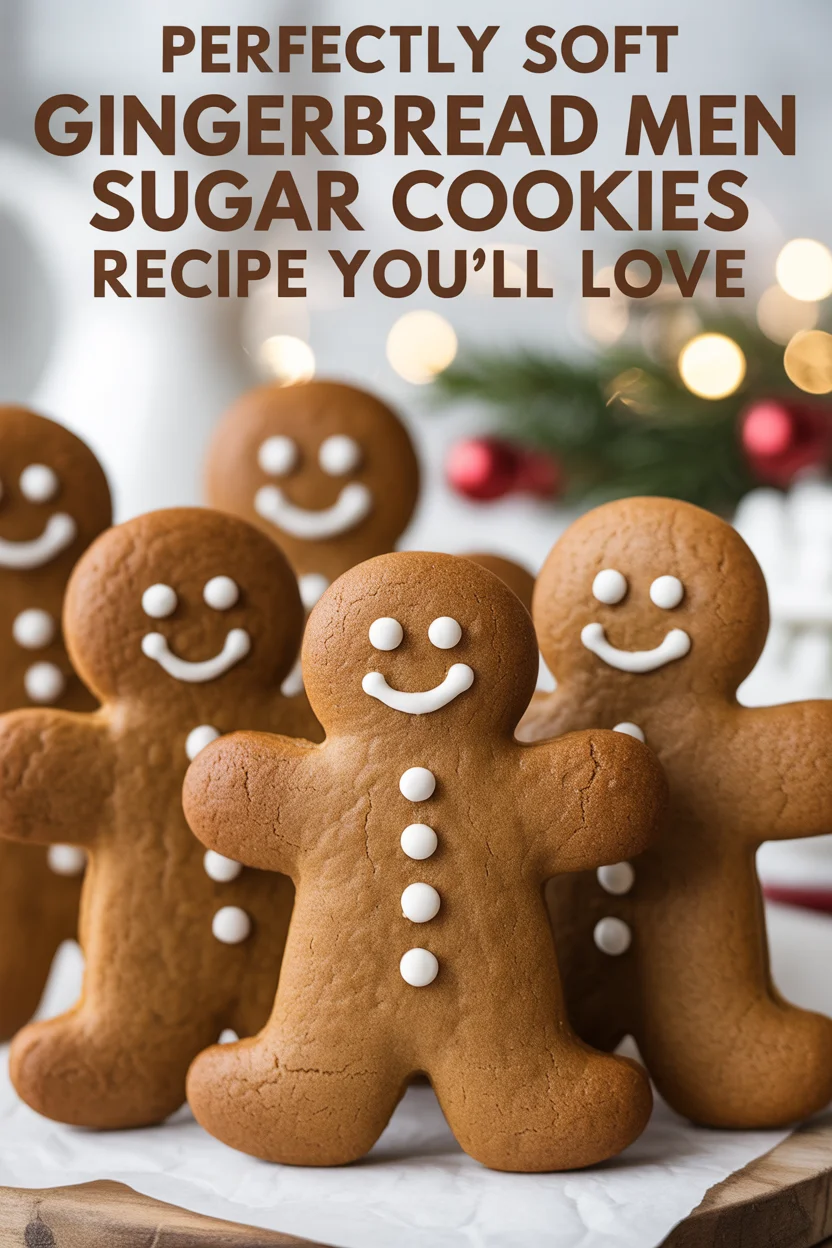 Perfectly Soft Gingerbread Men Sugar Cookies Recipe You'll Love
