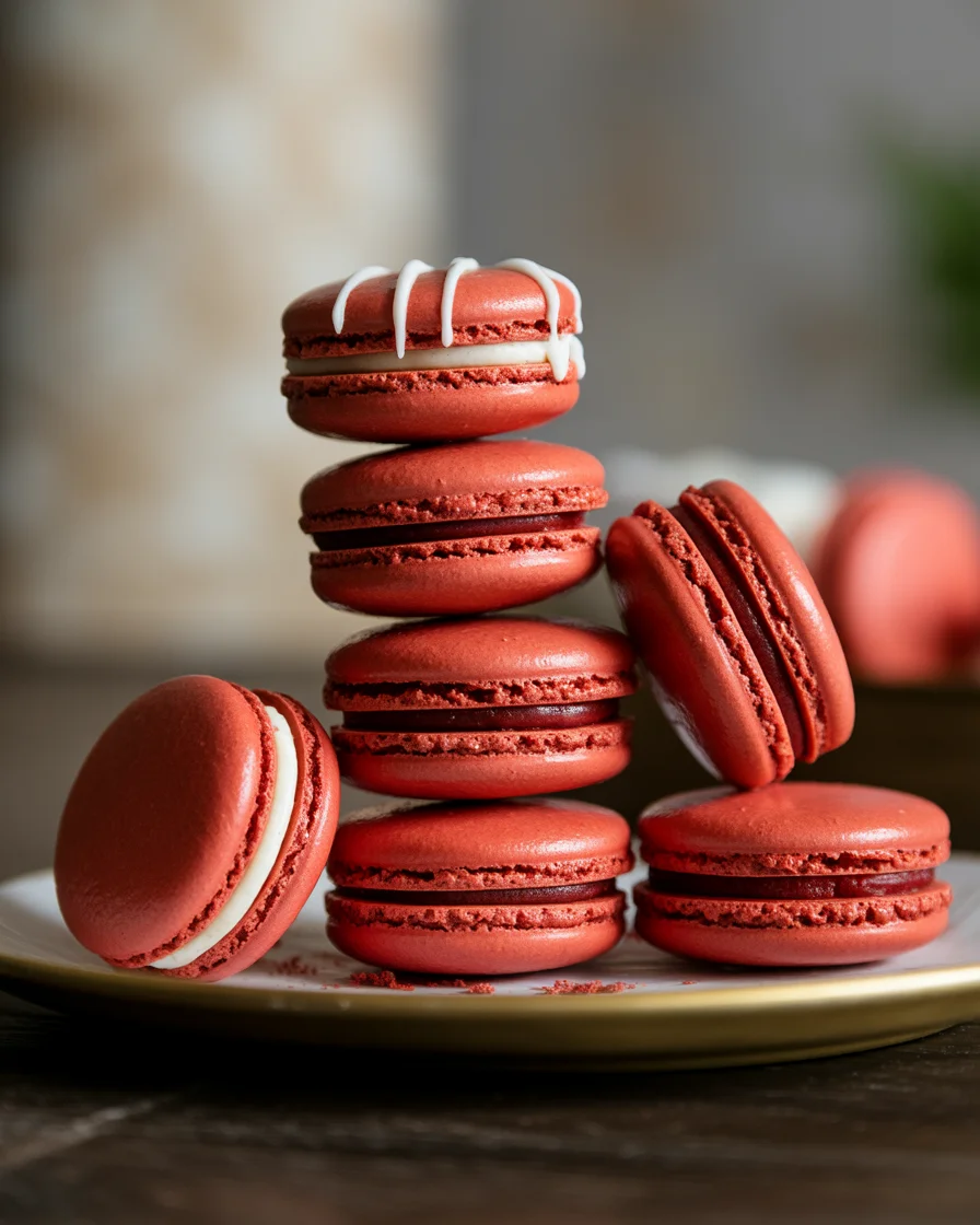 Red Velvet Macarons Recipe