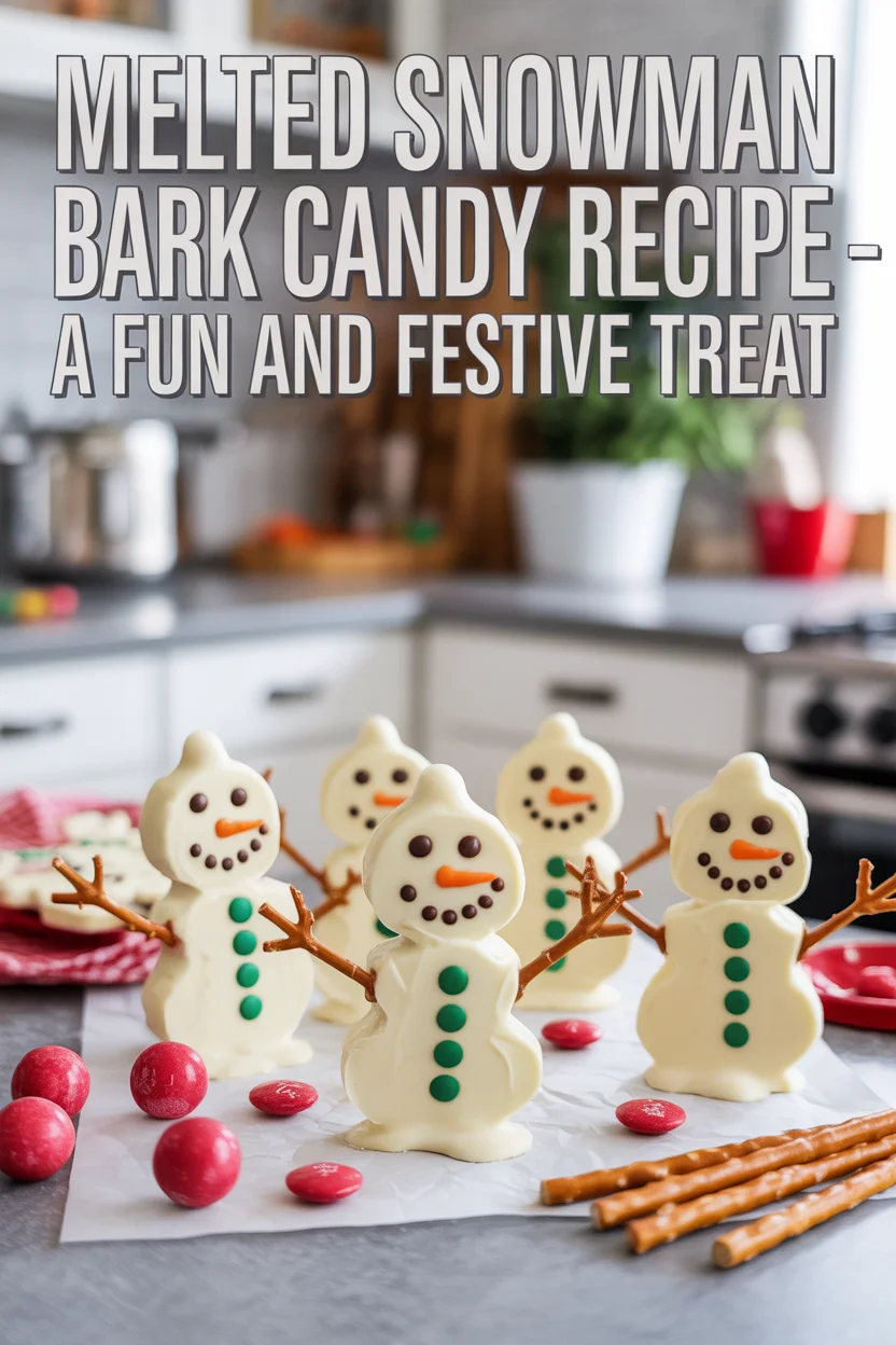 Melted Snowman Bark Candy Recipe