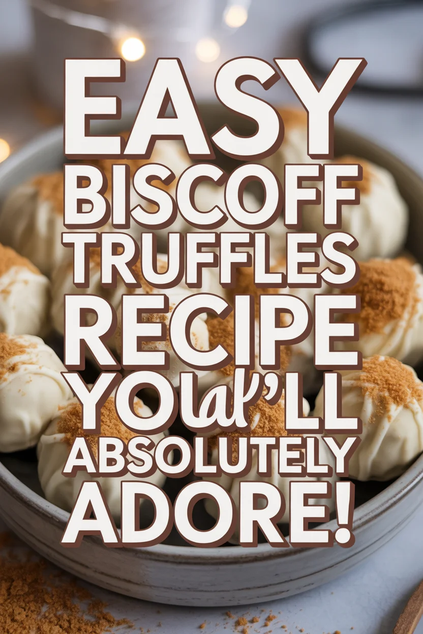 Easy Biscoff Truffles Recipe You’ll Absolutely Adore!