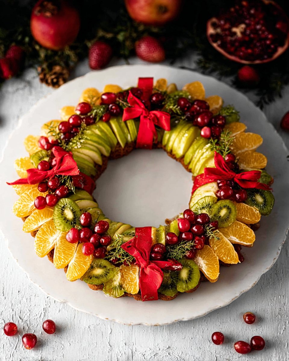 Christmas Fruit Wreath