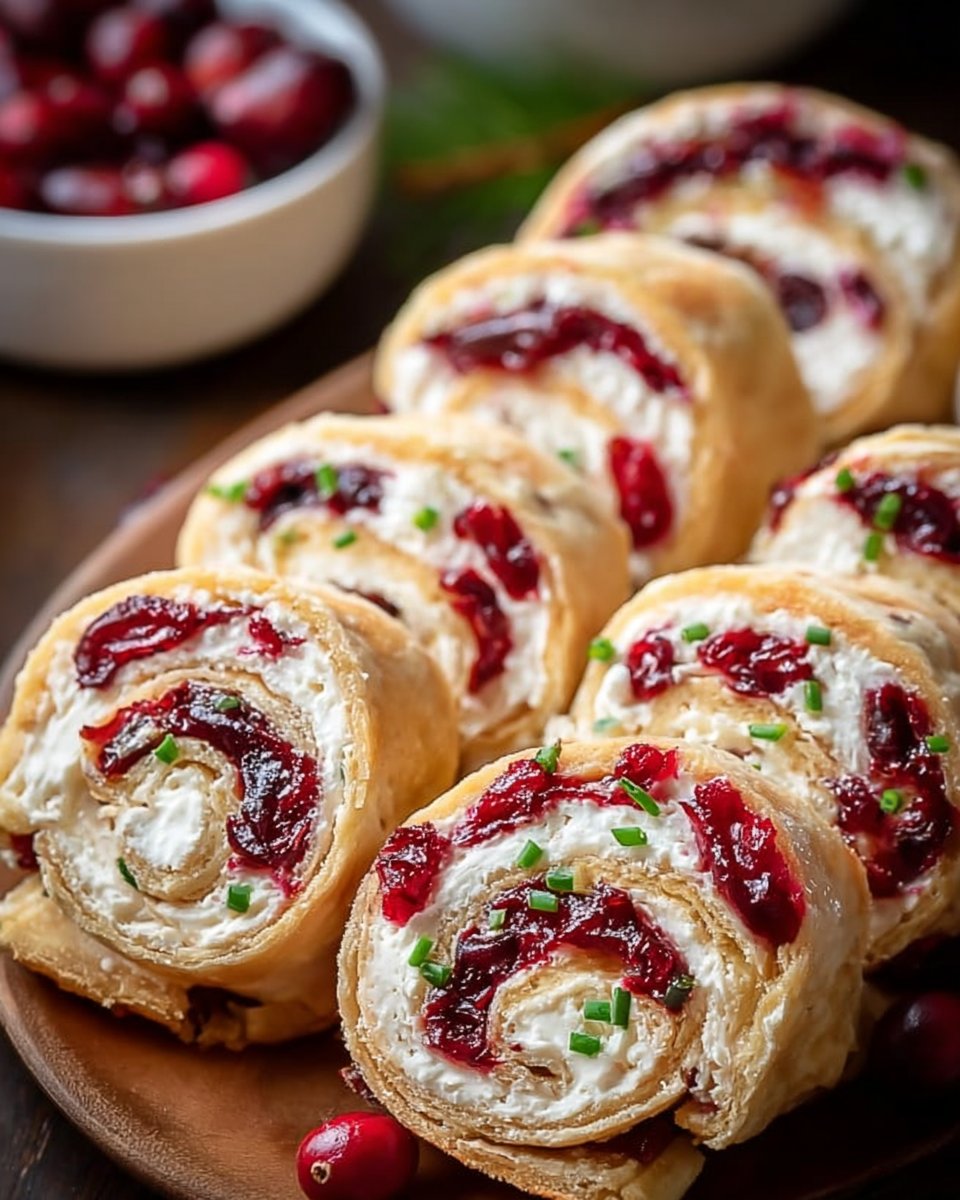 Festive Christmas Cranberry Roll Ups