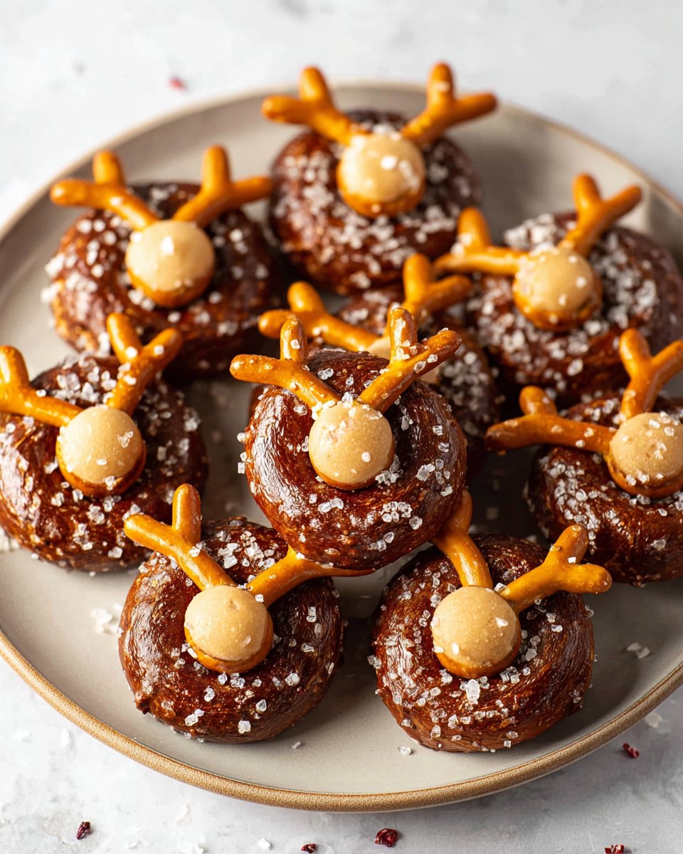 Pretzel Reindeer Bites