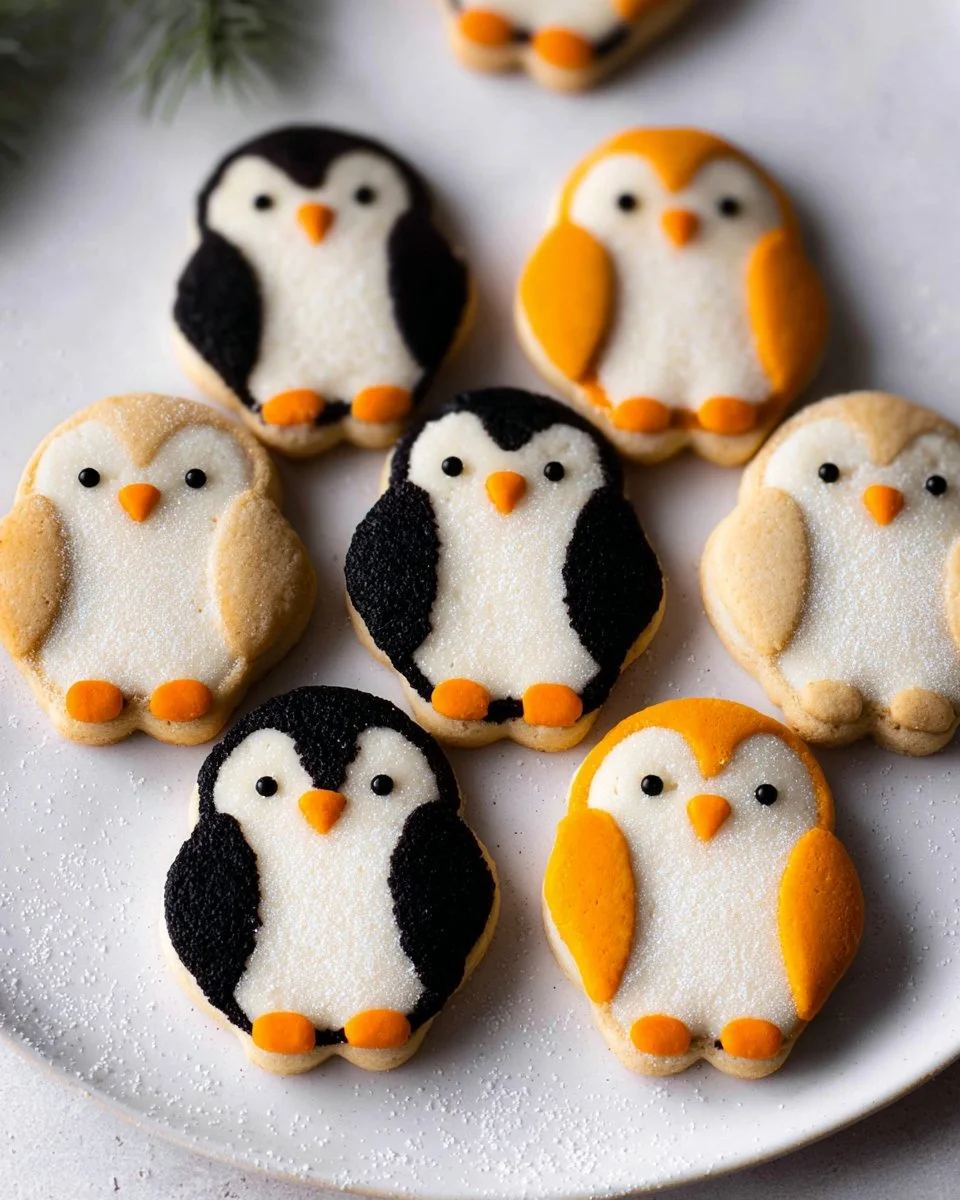 A box of Penguin Crackers on a wooden table, showcasing their crunchy texture.