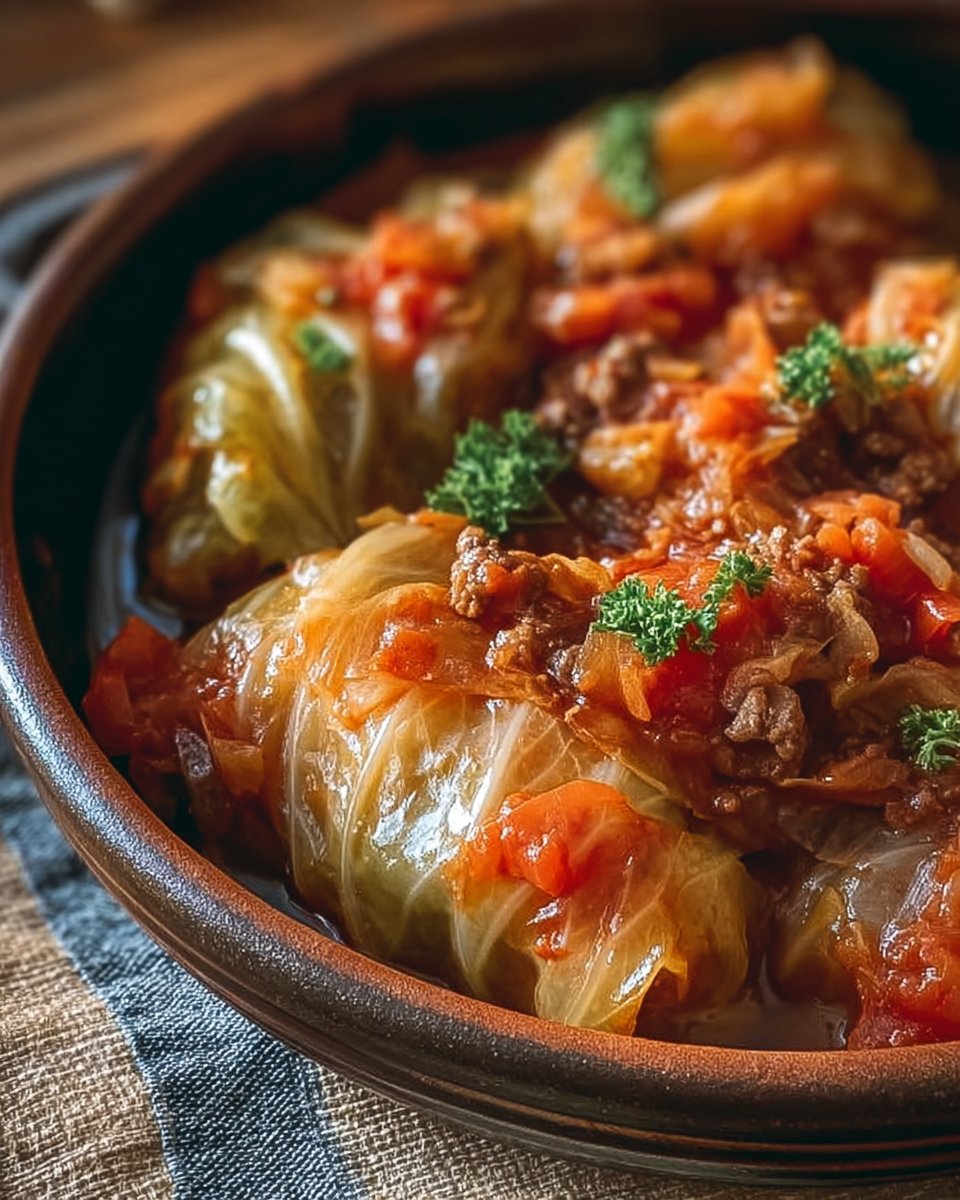 Slow Cooker Unstuffed Cabbage Rolls