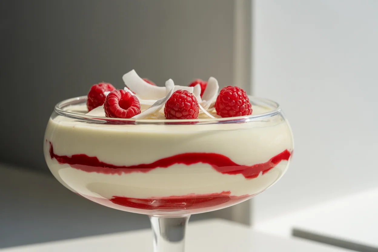 White Chocolate Raspberry Mousse