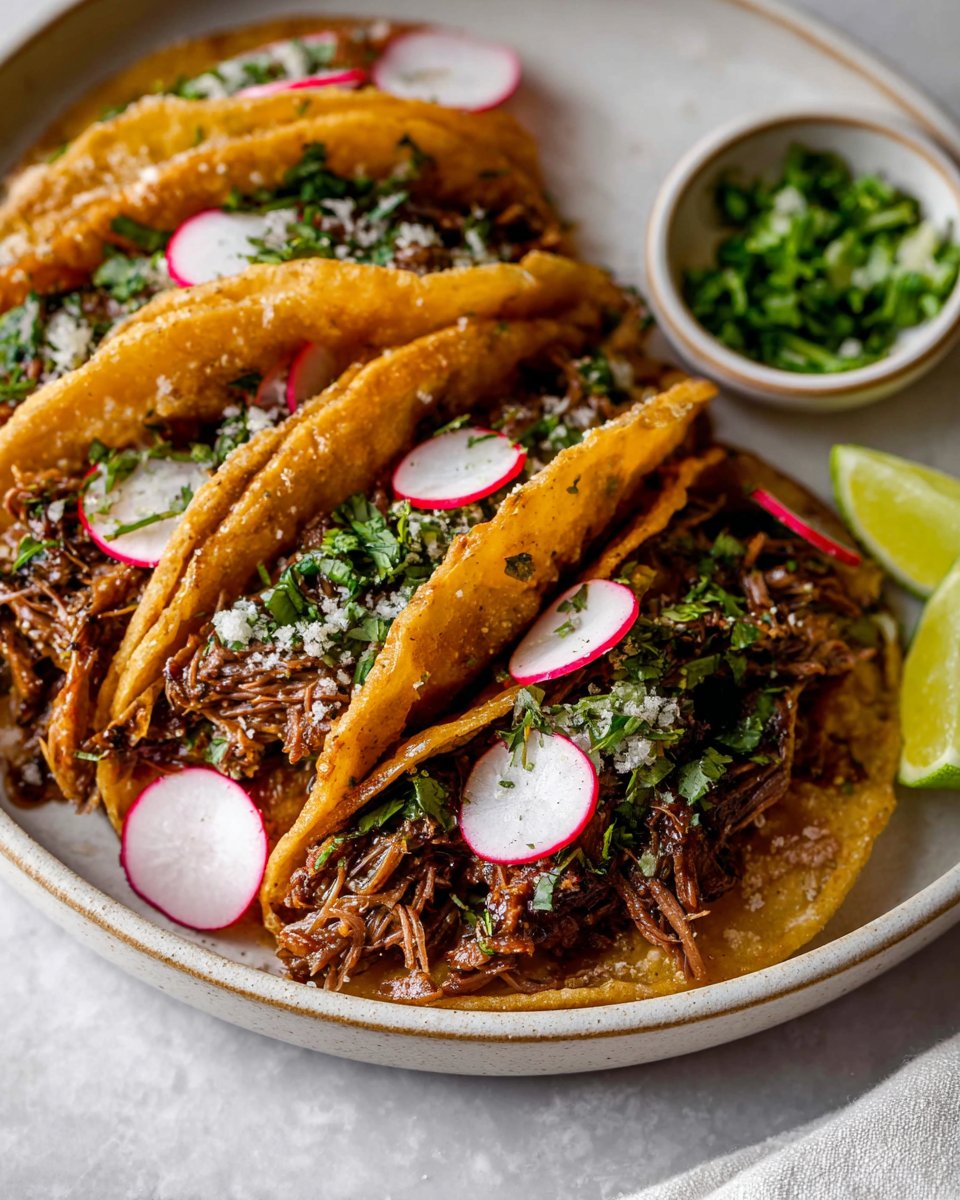Chipotle Shredded Beef Tacos
