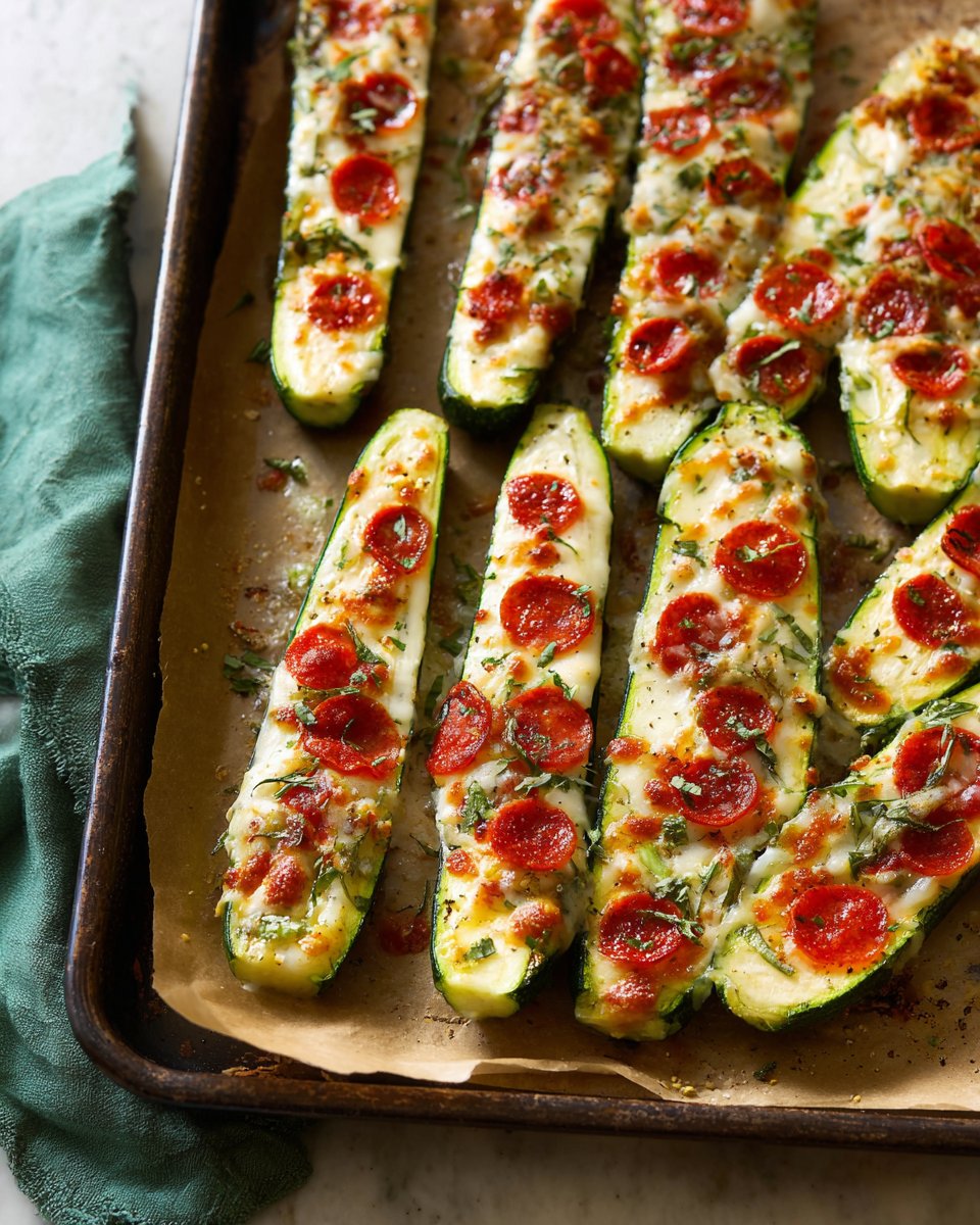 Zucchini Pizza Boats
