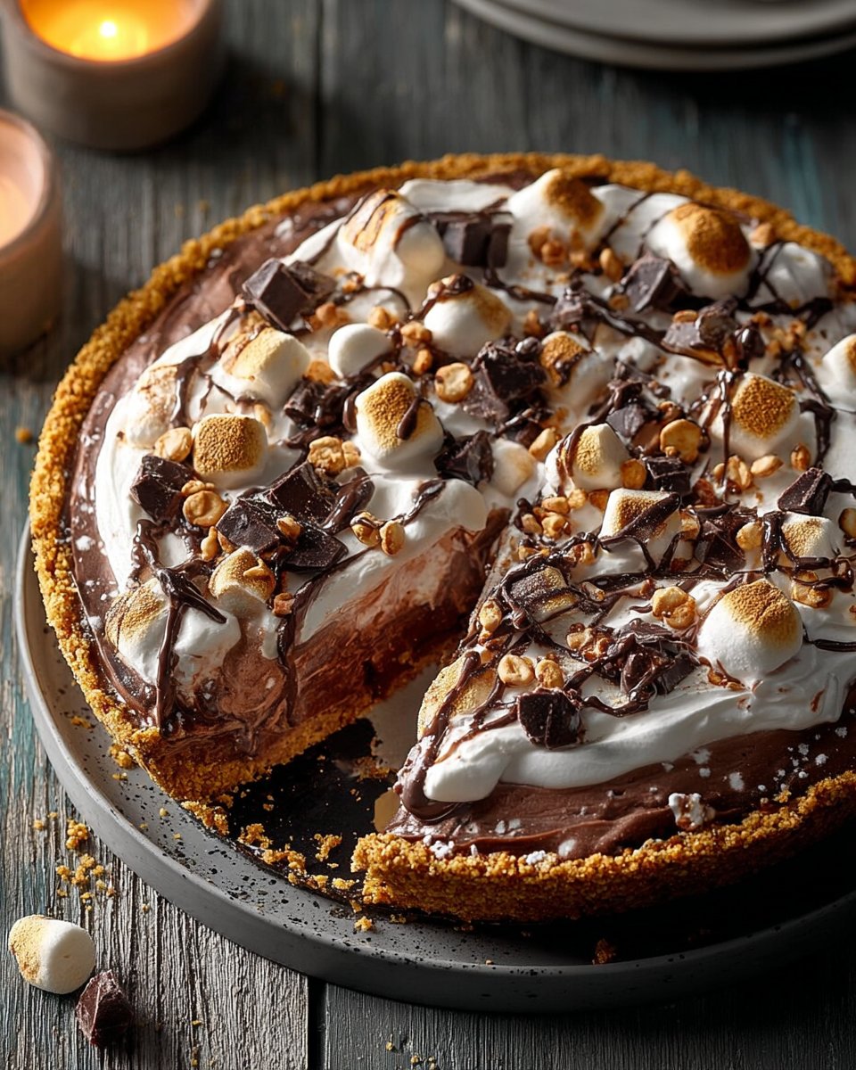 Rocky Road Freezer Pie