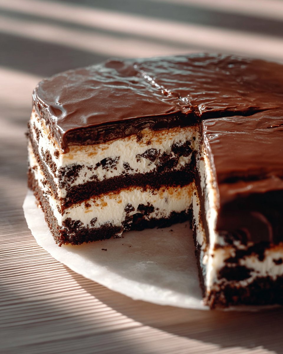 Icebox Cookie Cheesecake