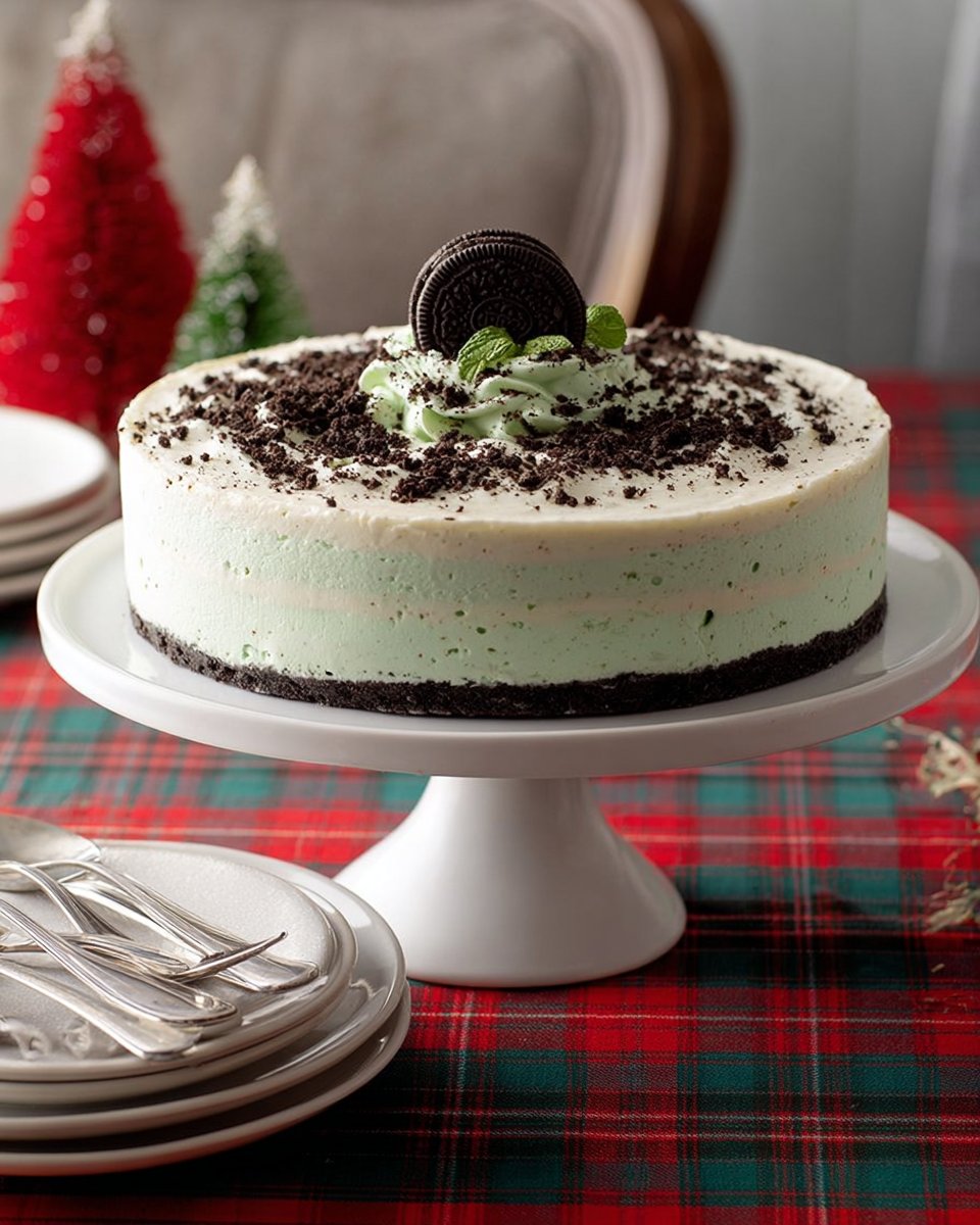 Frozen Grasshopper Torte