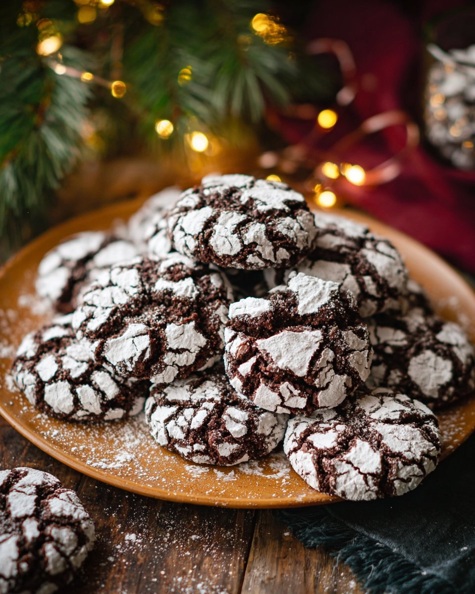 Chocolate Crinkle Cookies