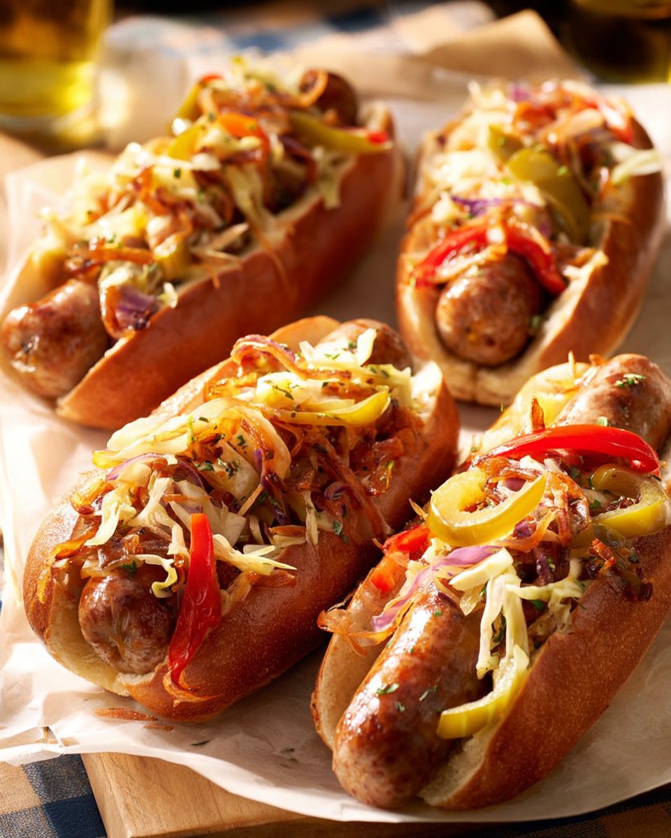 Sausage and Sauerkraut Buns