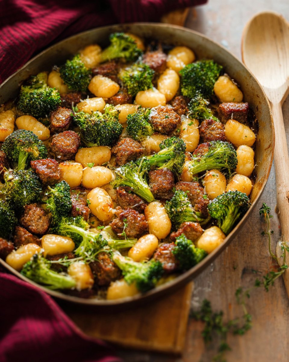 Sheet Pan Gnocchi with Sausage and Broccoli