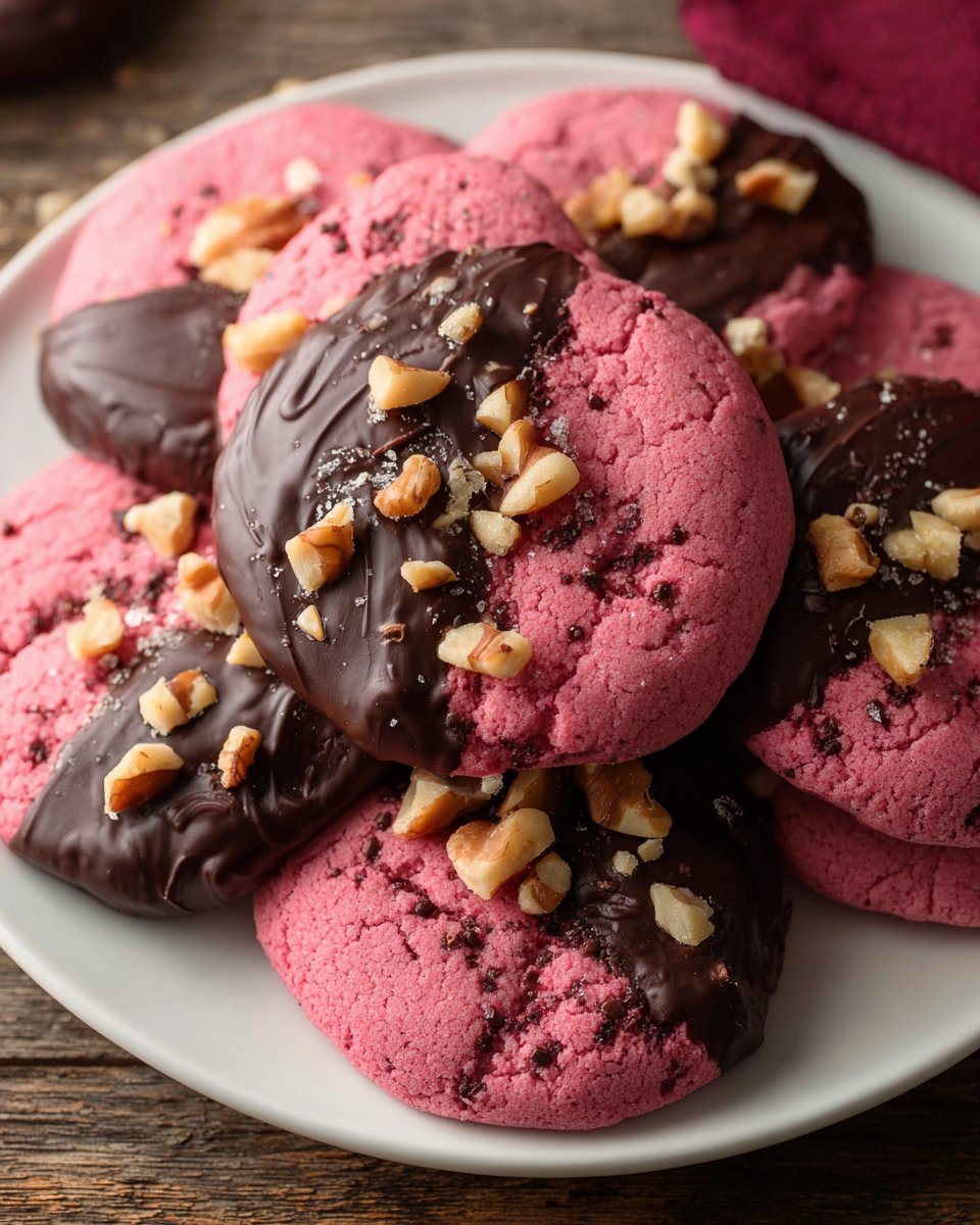 Chocolate Dipped Cranberry Cookies