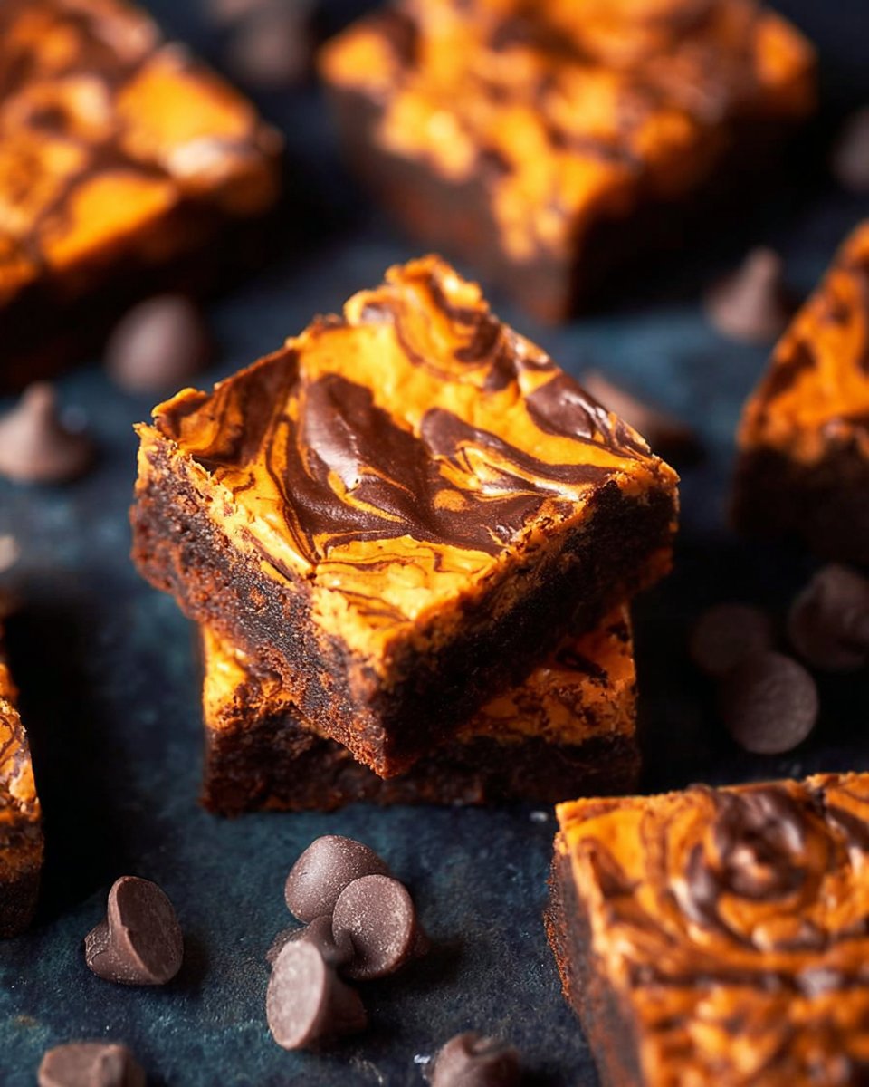 Halloween Cheesecake Brownies