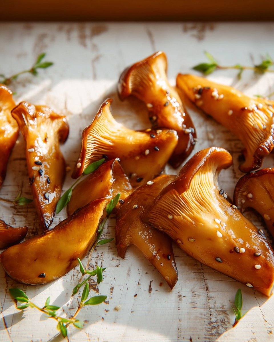 Teriyaki King Oyster Mushrooms