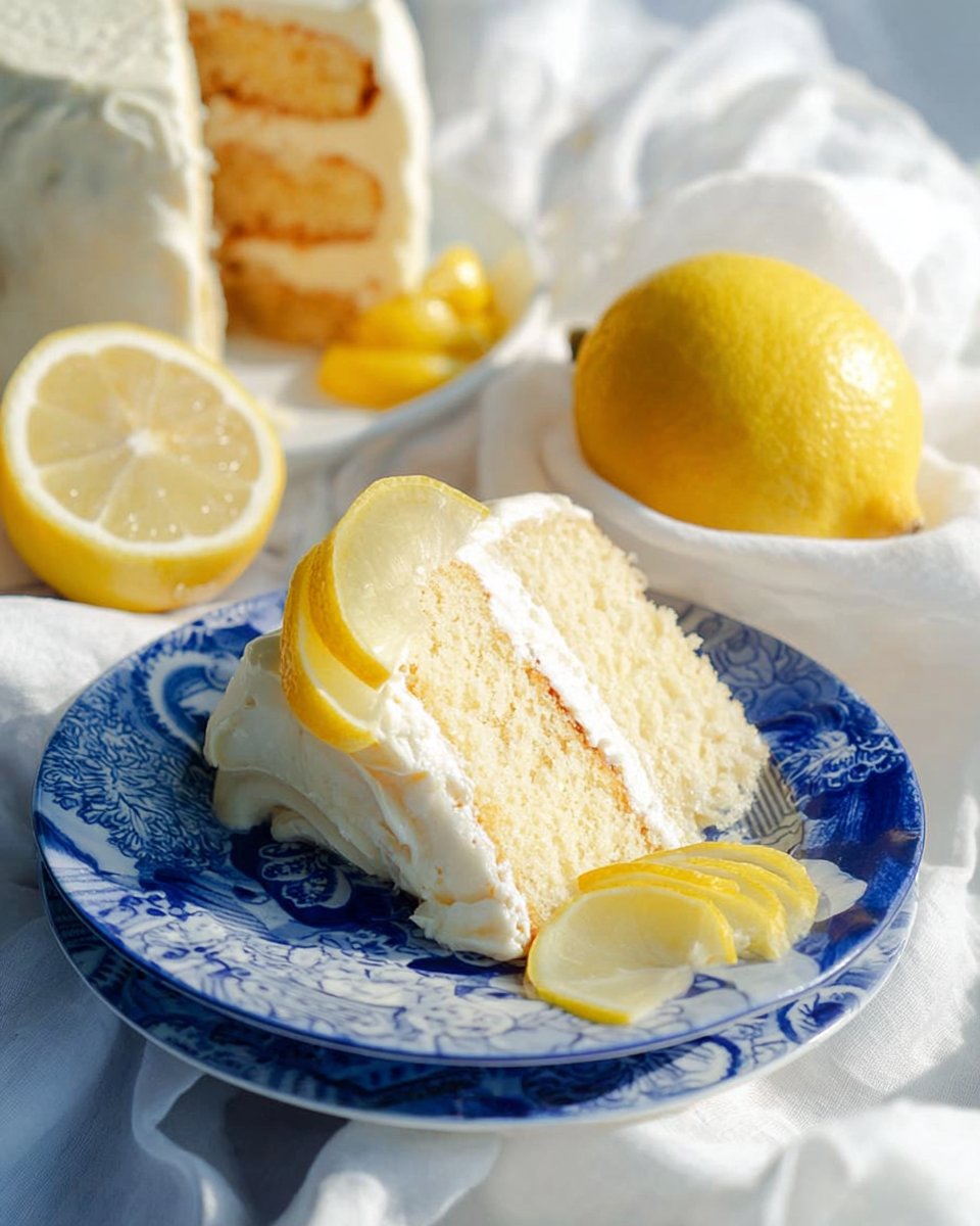 Lavender Lemon Curd Cake