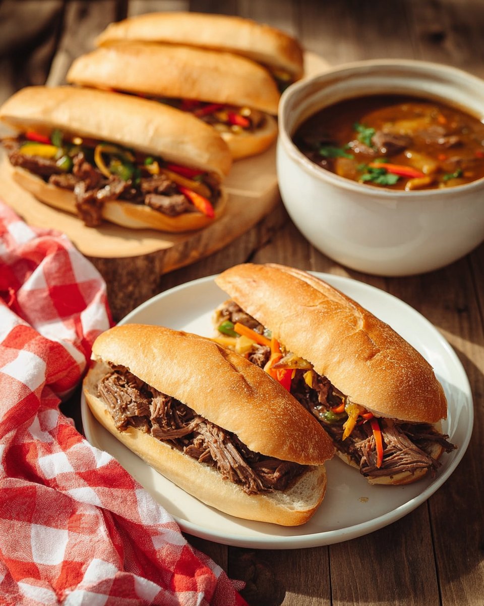 Family-Favorite Italian Beef Sandwiches