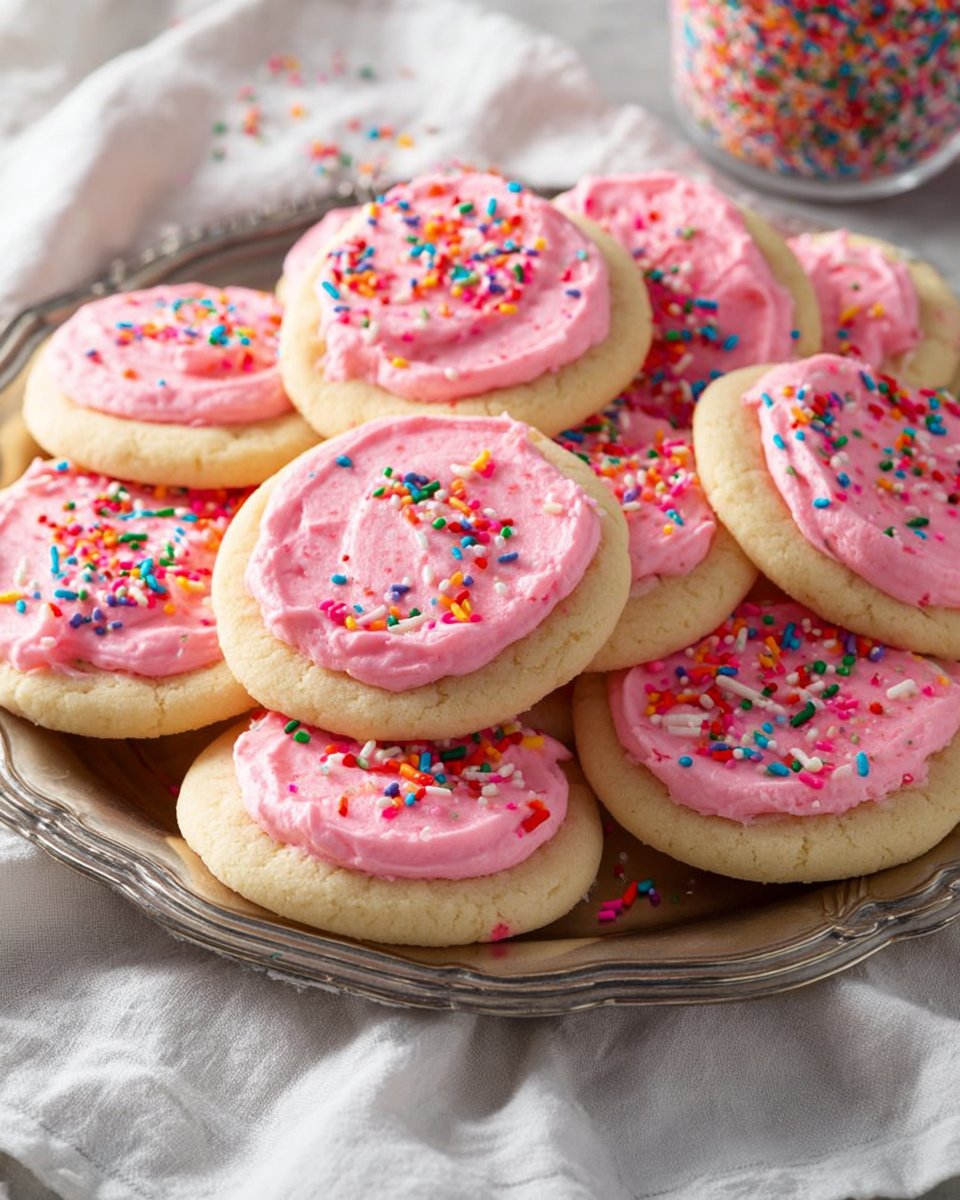 Sugar Cookies with Vanilla Frosting