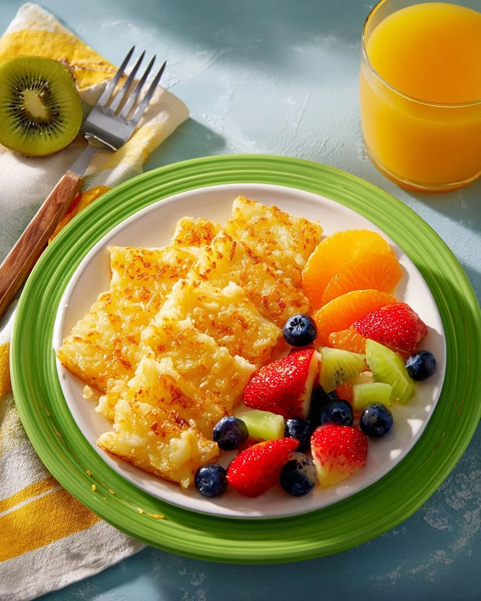 Baked cheesy potatoes topped with melted cheese and garnished with herbs