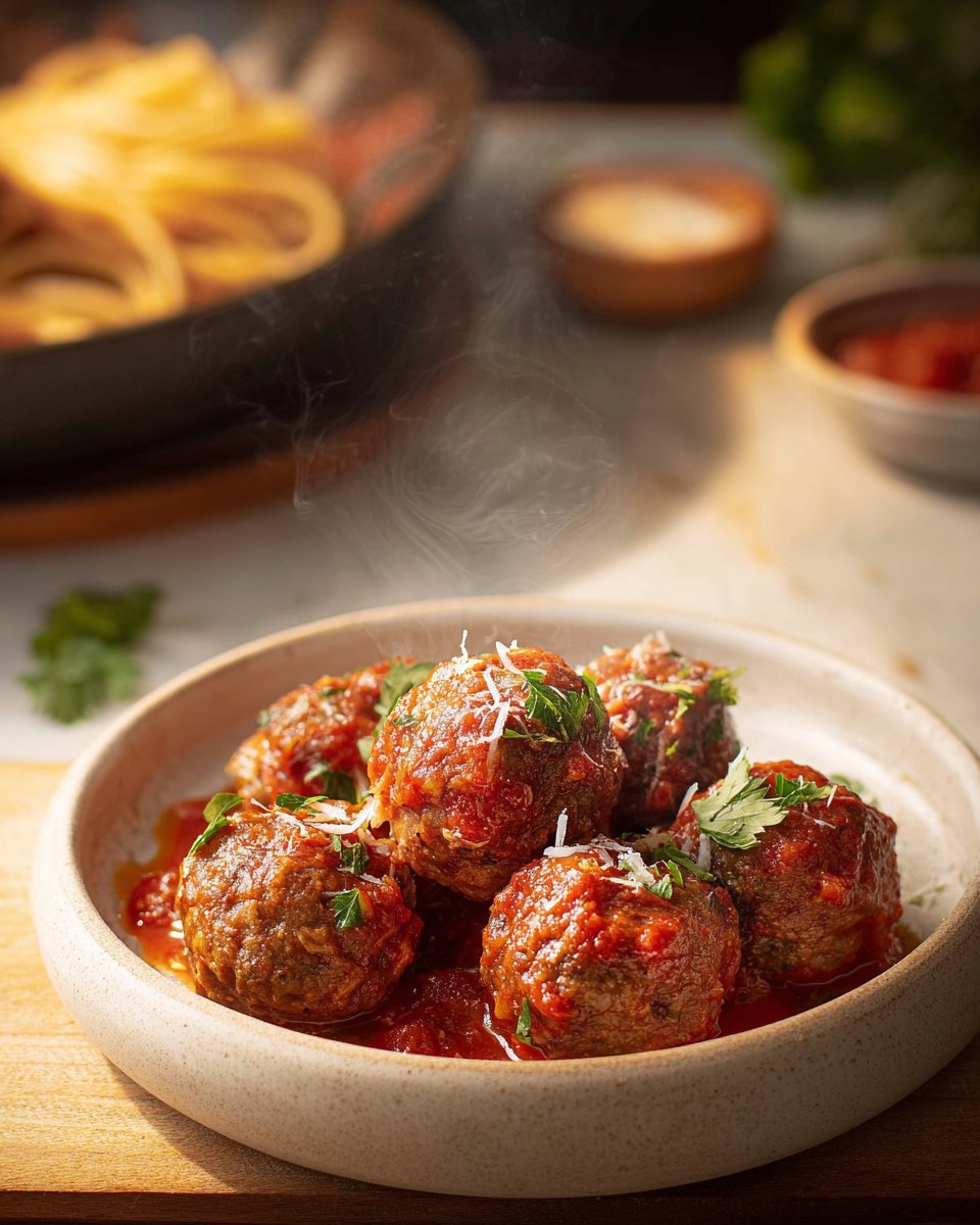 Slow-Cooked Italian Meatballs