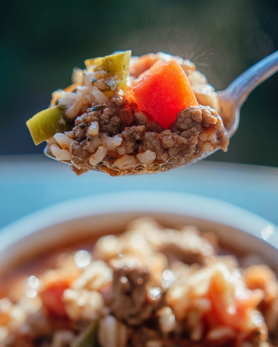 Slow Cooker Stuffed Pepper Soup
