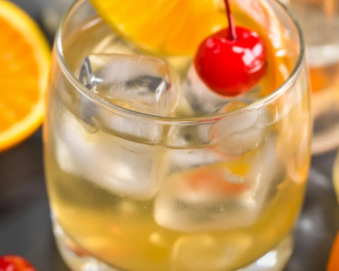Easy Amaretto Sour recipe showcasing a delicious cocktail with a vibrant color.