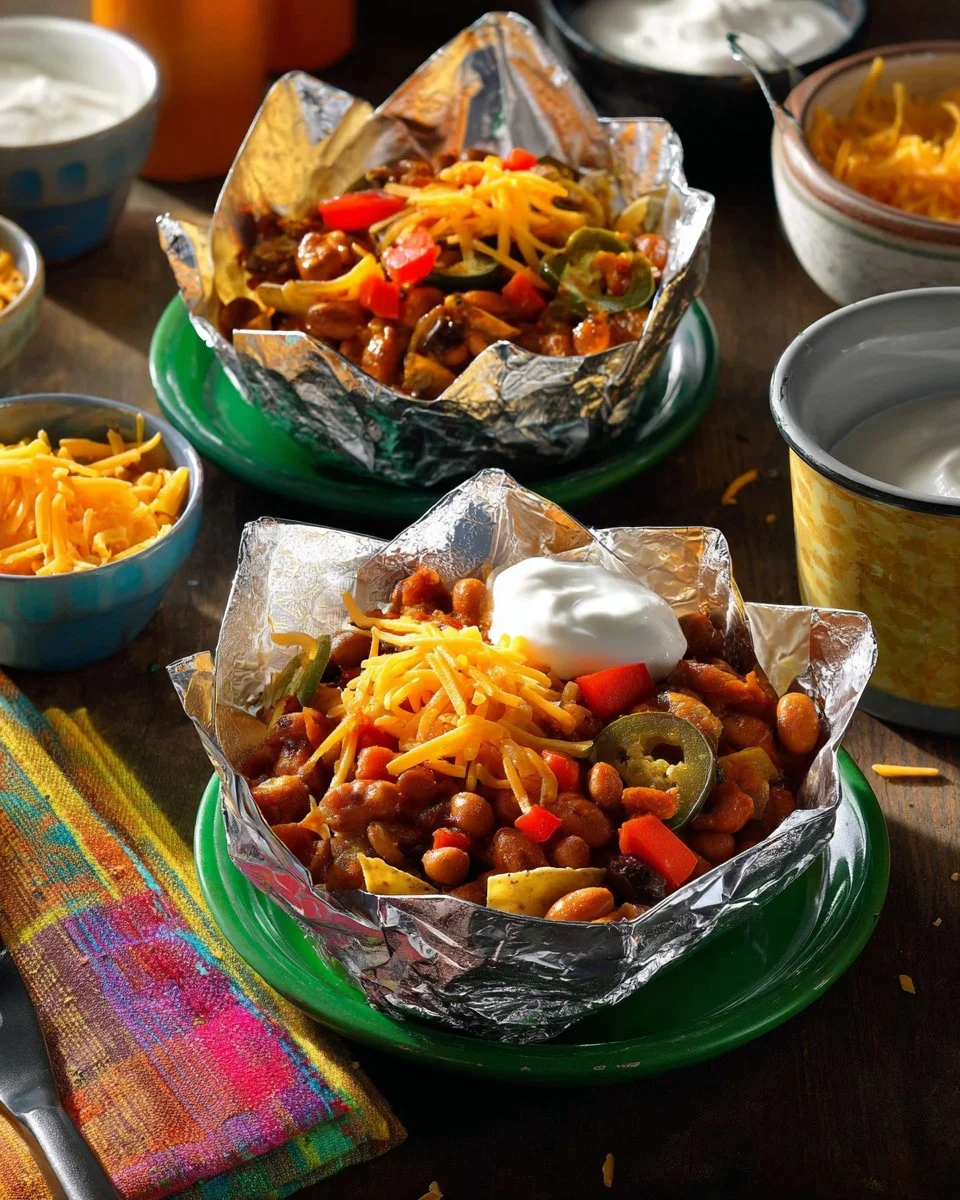 Deluxe Walking Nachos served in a cup with toppings