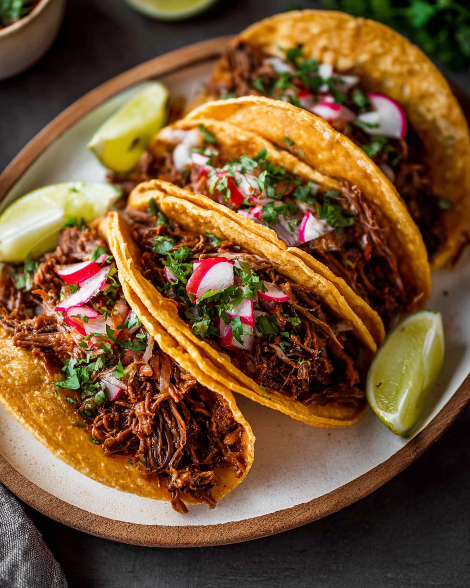 Chipotle Shredded Beef Tacos