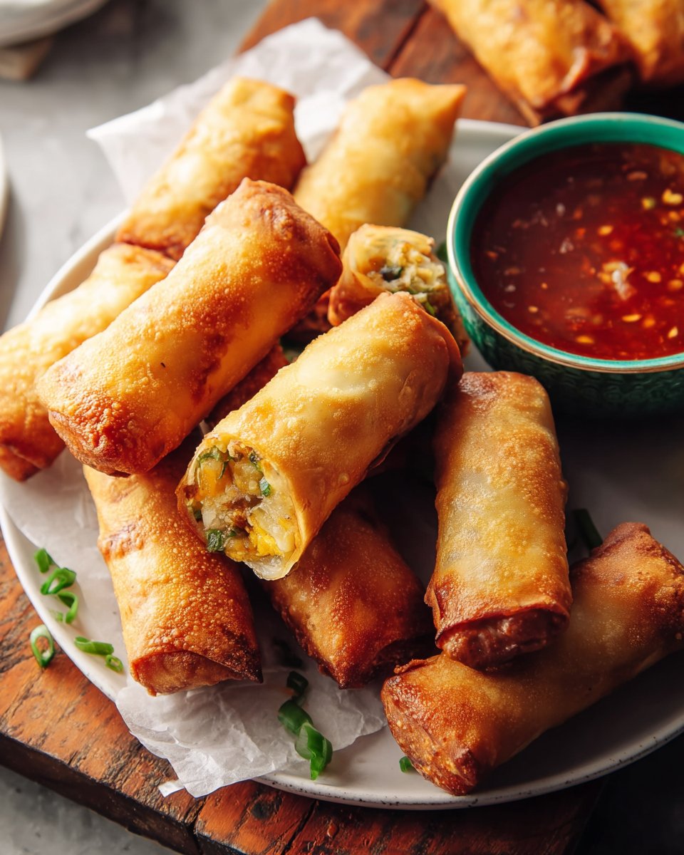 Crispy Sriracha Spring Rolls