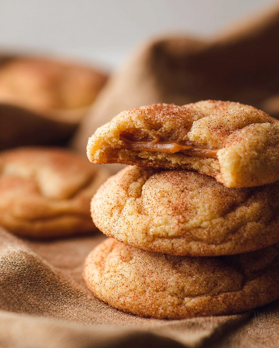 Soft Caramel Snickerdoodles